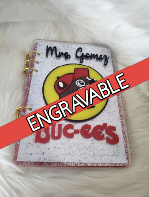 ENGRAVABLE Buc-ee's Acrylic Notebook